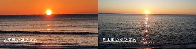 太平洋の夕マズメ・日本海の夕マズメ