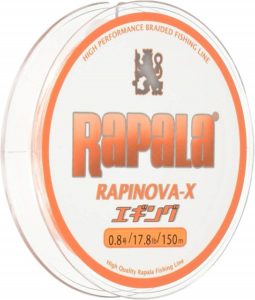Rapala(ラパラ) PEライン ラピノヴァX エギング 150m 4本編み ホワイト/オレンジ RXEG150M