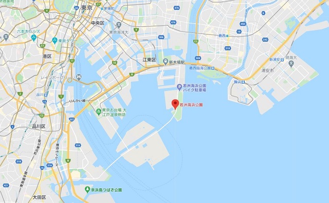 若洲海浜公園グーグルマップ