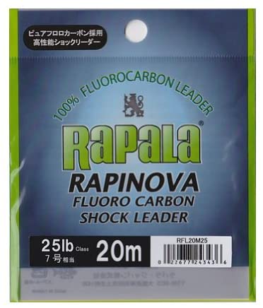 Rapala(ラパラ) リーダー ラピノヴァ ショックリーダー フロロカーボン 20m クリア RFL20M