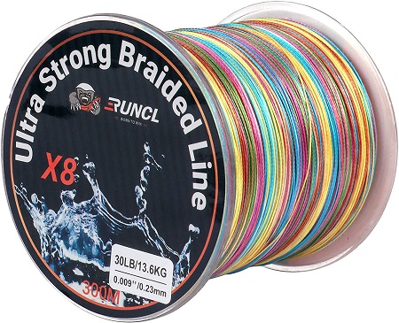 ランケル（RUNCL）高強度 PEライン 釣り糸 8編 5色 マルチカラー