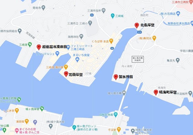 三崎港周辺 地図